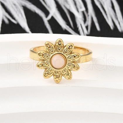 304 Stainless Steel Cuff Rings for Women RJEW-U062-02C-01G-1