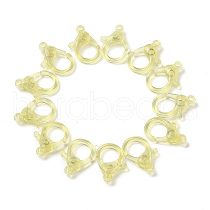 Transparent Plastic Lobster CLaw Clasps KY-H005-A01-1