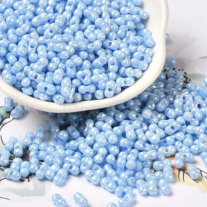 Opaque Colours Luster Glass Seed Beads X1-SEED-B001-01A-07-1