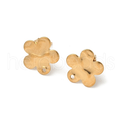 304 Stainless Steel Stud Earring Finding STAS-V015-31D-G-1