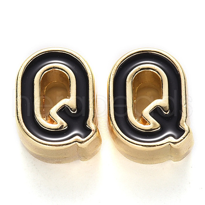 Rack Plating Alloy Enamel Beads ENAM-S122-033Q-NR-1