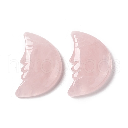 Natural Rose Quartz Cabochons G-E579-02D-1