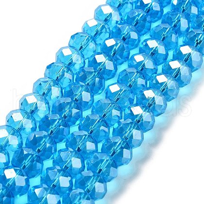 Glass Beads Strands GR12MMY-20L-1