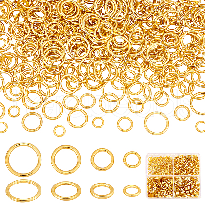   360Pcs 4 Styles Alloy Jump Rings KK-PH0010-13G-1