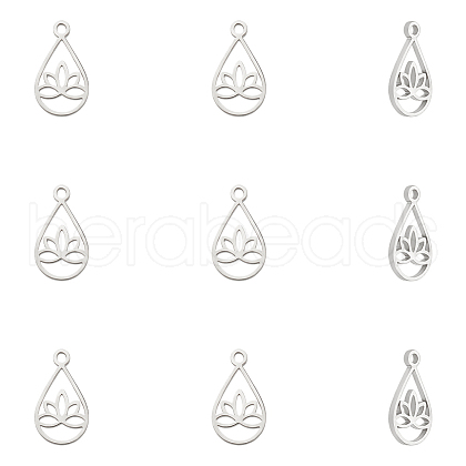 Unicraftale 10Pcs 304 Stainless Steel Charms STAS-UN0061-10-1