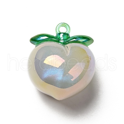 UV Plating Opaque Acrylic Pendants SACR-A001-07B-1