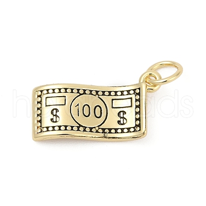 Brass Enamel Pendants KK-U062-56G-1