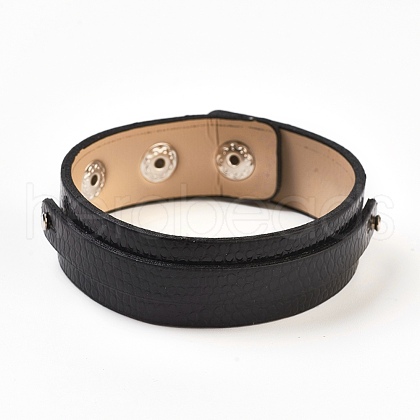 PU Leather Cord Bracelets BJEW-E350-12A-1