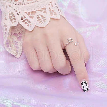 Alloy Open Cuff Rings for Women FS-WG27D4E-01-1