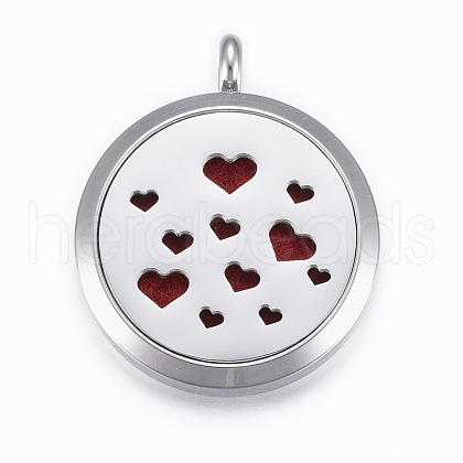 316 Surgical Stainless Steel Diffuser Locket Pendants STAS-H404-26G-1