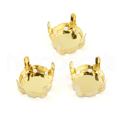 201 Stainless Steel Sew on Prong Settings STAS-T032-01-10mm-G-1