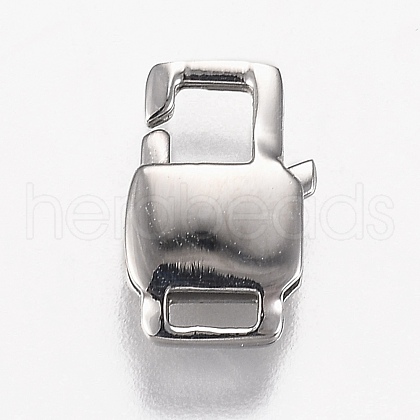 Tarnish Resistant Polished 316 Surgical Stainless Steel Lobster Claw Clasps STAS-Z013-07A-1