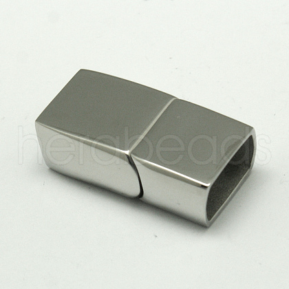 Tarnish Resistant 304 Stainless Steel Magnetic Clasps with Glue-in Ends STAS-I011-12-1