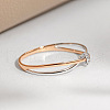 925 Sterling Silver Criss Cross Finger Rings FS-WGE9494-04-2