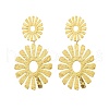 304 Stainless Steel Dangle Stud Earrings for Women EJEW-K268-12A-G-4