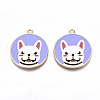 Eco-Friendly Alloy Enamel Pendants X-ENAM-Q437-055-NR-1