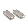 Tarnish Resistant 304 Stainless Steel Stamping Blank Tag Pendants STAS-S028-05-2