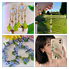 320Pcs 8 Style Transparent Acrylic Pendants TACR-TA0001-18-9