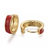 Brass Huggie Hoop Earrings EJEW-F260-05D-G-2