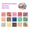 2600Pcs Disc/Flat Round Polymer Clay Beads DIY-YW0003-03-4
