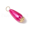 16Pcs ABS Plastic Imitation Pearl Teardrop Pendants PALLOY-JF03544-4