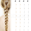 HOBBIESAY 2 Pairs 2 Colors Iron Snap Hair Clips OHAR-HY0001-01-1
