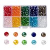 10 Colors Electroplate Glass Beads EGLA-X0006-01B-6mm-1
