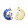 Alloy Printed Pendants PALLOY-D581-04D-1