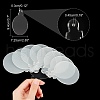 Transparent Acrylic Pendants TACR-WH0004-02B-4