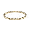 Synthetic Hematite Round Beaded Stretch Bracelet BJEW-JB08581-4