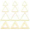 Unicraftale 90Pcs 3 Styles Brass Linking Rings FIND-UN0003-67-1