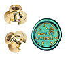 Wax Seal Brass Stamp Head AJEW-WH0209-597-1