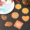 40Pcs 8 Styles Acrylic Laser Pendants OACR-CJ0001-42-3