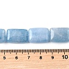Natural Dyed Quartz Imitation Aquamarine Beads Strands G-S386-A10-5