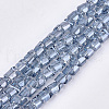 Electroplate Glass Beads Strands X-EGLA-S179-01A-C01-1