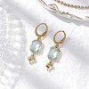 Glass Leverback Earrings EJEW-JE06397-03-1