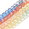 Transparent Painted Glass Beads Strands X1-DGLA-A034-T8mm-A02-2