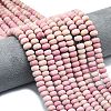 Natural Rhodonite Beads Strands G-P575-A18-8x5mm-1