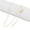 Brass Ball Chain Necklaces for Women NJEW-U008-03G-1
