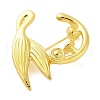 Whale Tail Zinc Alloy Brooches for Backpack Clothes JEWB-S029-01G-3