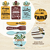 Wooden Pendant Decoration HJEW-WH0073-006-3