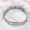 201 Stainless Steel Watch Band Chain Bracelets BJEW-B078-175P-1