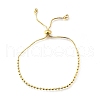 Brass Round Beads Slider Bracelets for Women BJEW-D317-13B-G-4