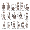 Tibetan Style Alloy European Dangle Charms PALLOY-PH0005-84AS-2