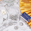 SUNNYCLUE DIY 16Pcs 8 Style Rack Plating 304 Stainless Steel Pendants STAS-SC0004-81-6