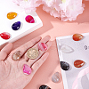 Natural Banded Agate/Striped Agate Cabochons G-FH0001-06-5