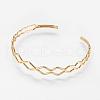 Brass Cuff Bangles BJEW-K153-01A-1