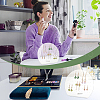 ARRICRAFT 2 Sets 2 Styles Clear Acrylic Slant Back Earring Storage Rack EDIS-AR0001-01-6