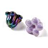 UV Plating Opauqe Acrylic Beads PACR-Q005-07-2