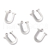 Tarnish Resistant 304 Stainless Steel Alphabet Charms STAS-H122-U-P-2